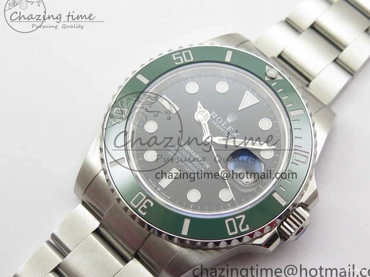 MiroTime 0701 Bold Submariner 41mm 126610 LV Kermit EWF Black Dial on SS Bracelet A 2765